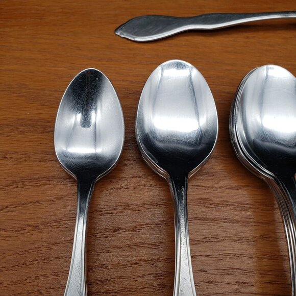 Oneida 1881 Rogers Summer Mist / Autumn Glow Lot of 39 Stainless Flatware Piece - Picture 7 of 16